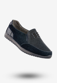 Półbuty Damskie Buty Skórzane Sneakersy Granatowe DK FJL160083