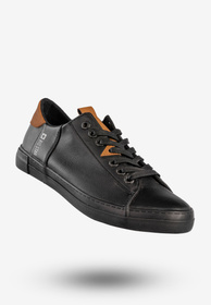 Trampki Męskie BIG STAR Buty Sportowe Tenisówki Ekoskóra Czarne GG174026