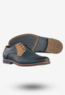 Półbuty Wizytowe Męskie Ekoskóra Buty Eleganckie Granatowe Goodin GD-LJ-930