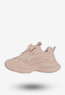 Sneakersy Dziecięce Ekoskóra Buty Sportowe Na Rzepy Półbuty Różowe Apawwa G1814P