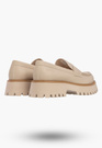 Mokasyny Damskie BIG STAR Buty Wsuwane Casual Gruba Podeszwa Beżowe NN274050