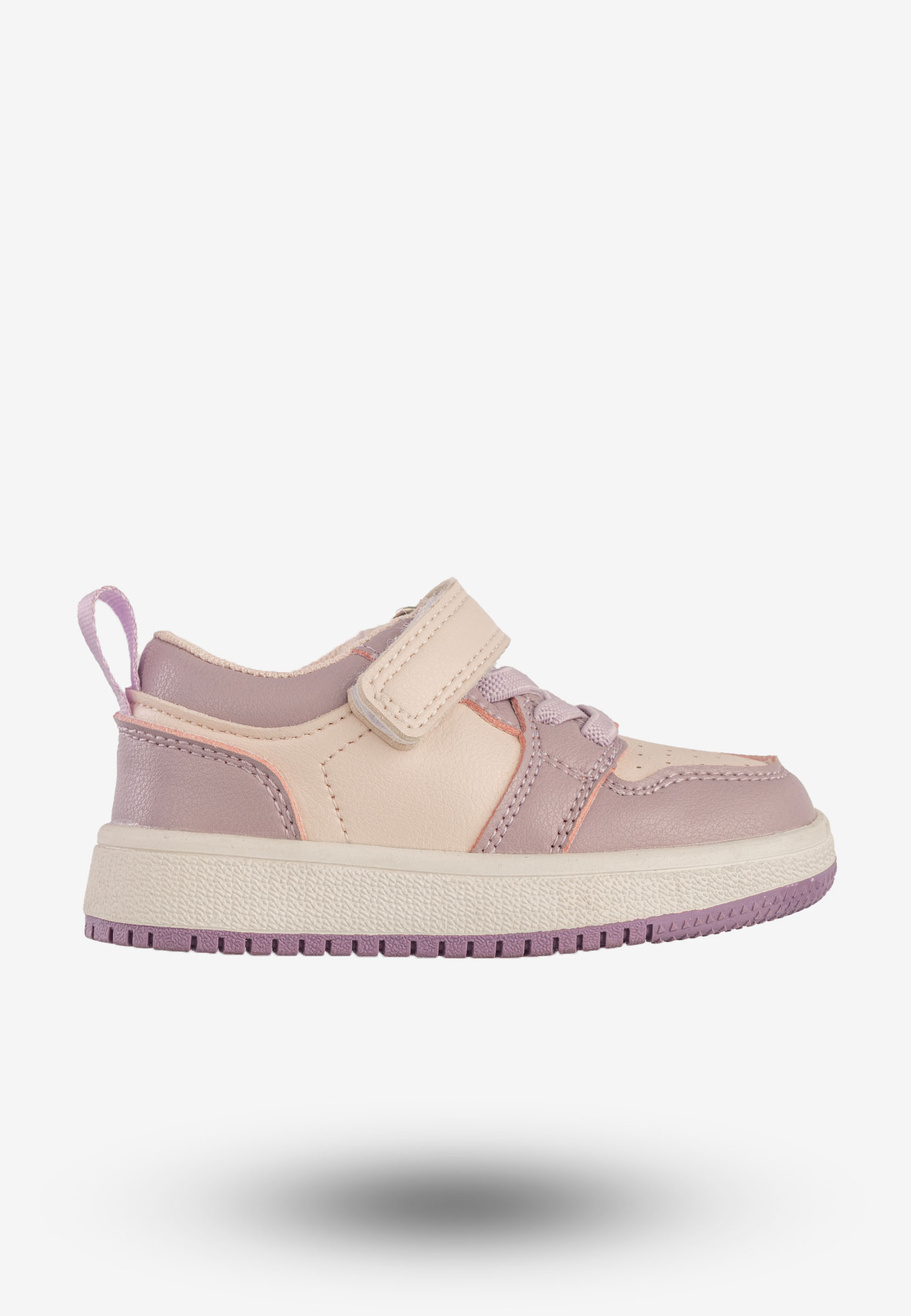 Sneakersy Dziecięce Na Rzepy Buty Sportowe Fioletowe Apawwa TC820