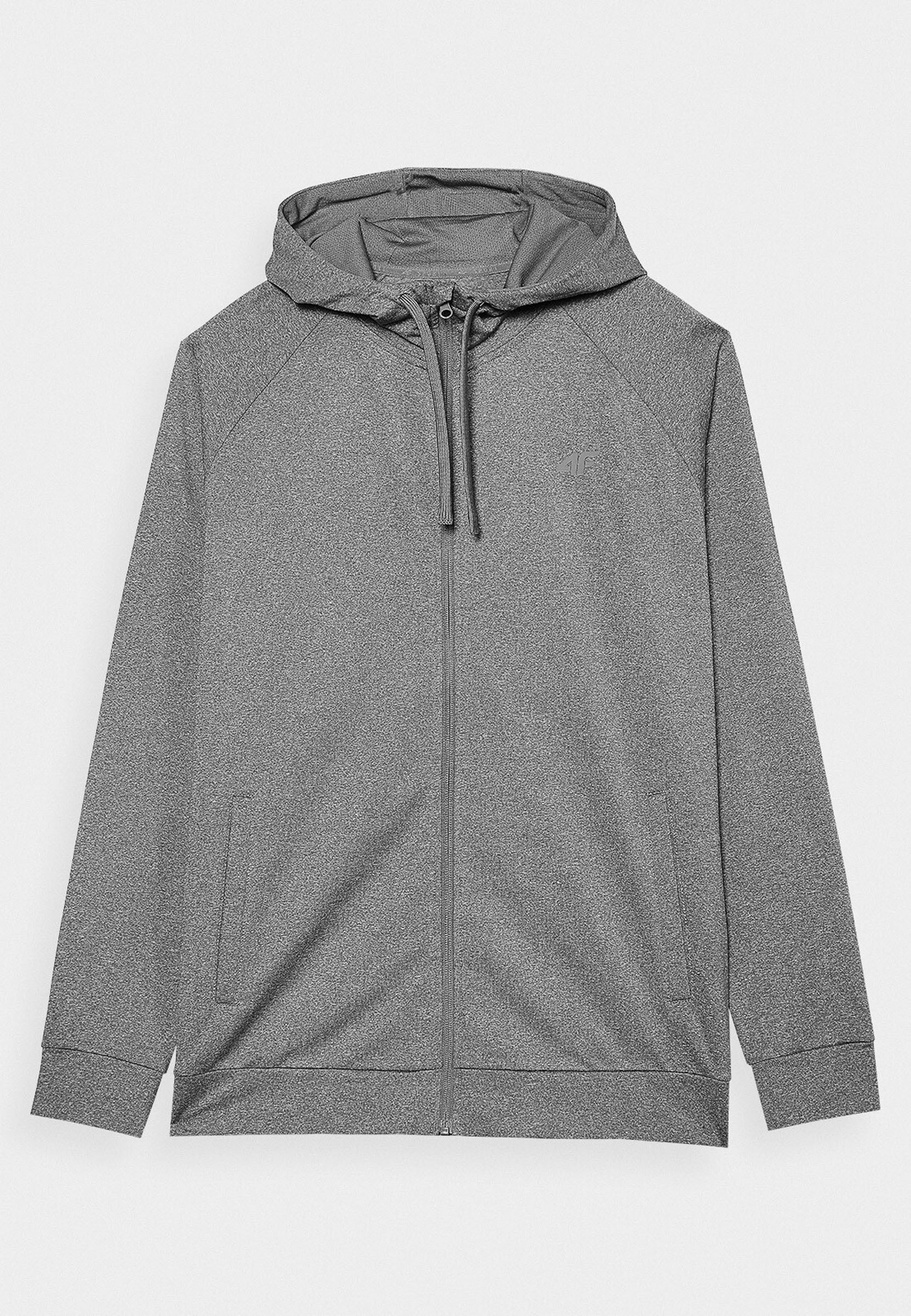 Bluza Męska 4F Szara Rozpinana Sportowa Treningowa 4FWAW24TFSWM403