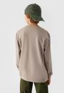 Longsleeve Chłopięcy 4F Regular Z Nadrukiem Szary 4FJWAW24TLONM294