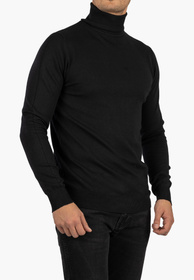 Golf Męski Slim Fit Czarny