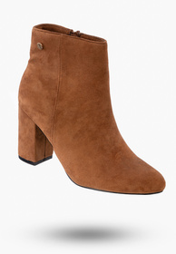Buty Damskie Botki Camel Na Obcasie Na Zimę D201X2