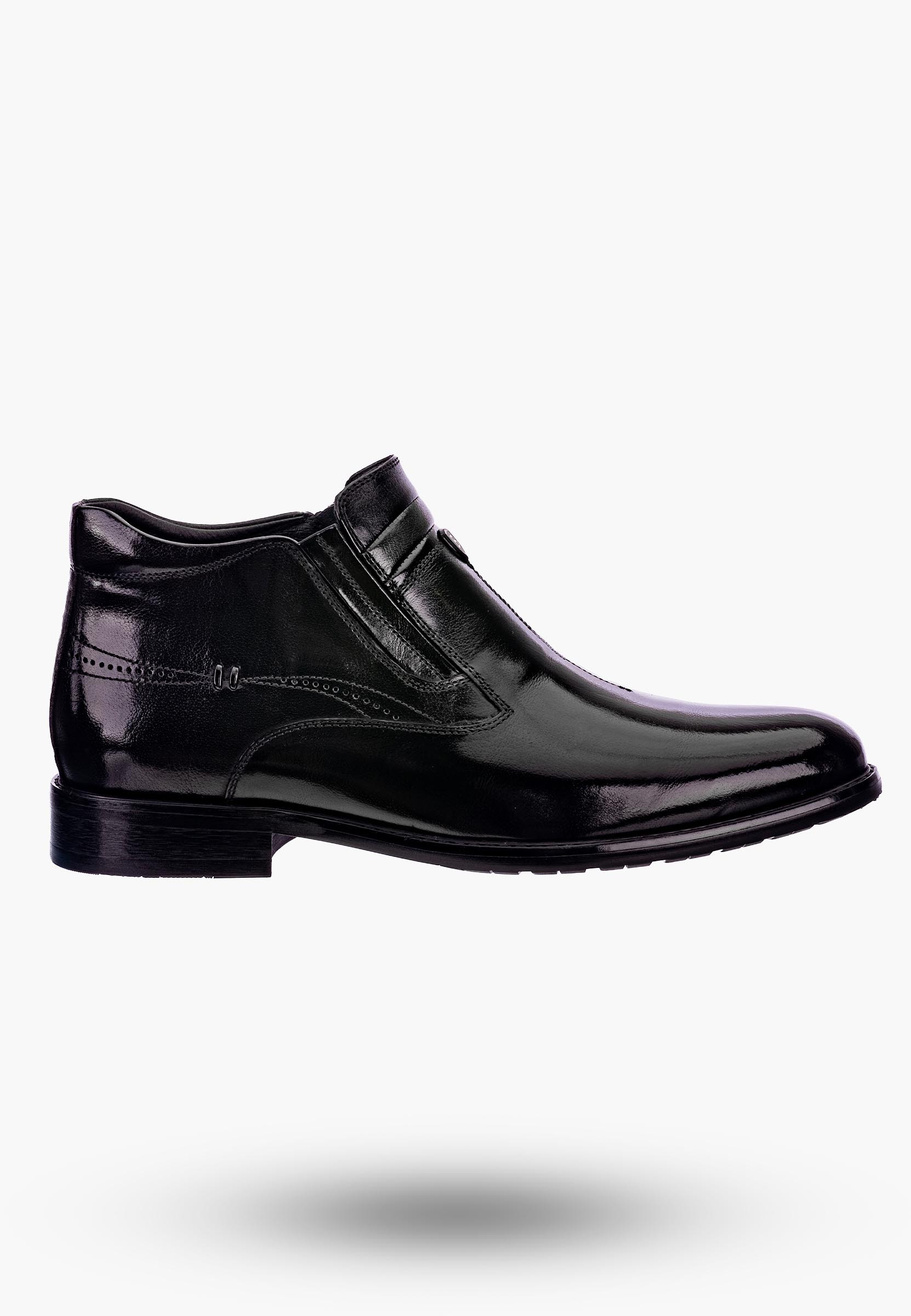 Buty Męskie JOHN DOUBARE Skórzane Botki czarne YGFR-Z106
