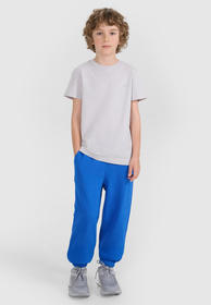 Spodnie Dresowe Chłopięce 4F Joggery Sportowe Niebieskie 4FJRAW24TTROM1178