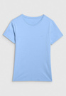 Koszulka Damska 4F T-shirt Slim Fit Gładki Sportowy Niebieski 4FWMM00TTSHF2255