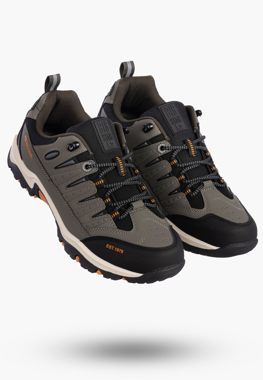 Buty Męskie BIG STAR Sneakersy Sportowe Khaki RR174072