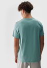 Koszulka Męska 4F Sportowy T-shirt Miętowy Regular TTSHM1155