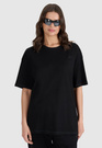 T-Shirt Uniseks 4F Oversize Koszulka z krótkim rękawem Czarna 4FWSS25TTSHU1972