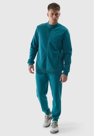Spodnie Męskie 4F Joggery Sportowe Dresy Casual Morska Zieleń 4FWSS24TTROM603
