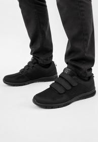 Buty Sportowe Męskie Półbuty Na Rzepy Lekkie Sneakersy Czarne American Club