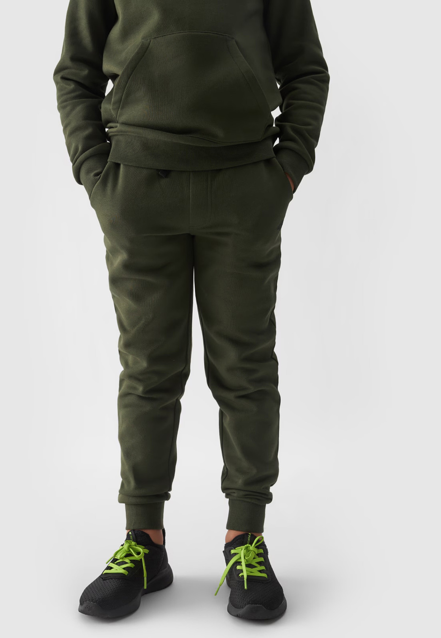 Spodnie Chłopięce 4F Joggery Sportowe Khaki 4FJWMM00TTROM0811