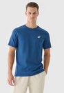 Koszulka Męska 4F Niebieski Sportowy T-shirt Regular 4FWSS24TTSHM1887
