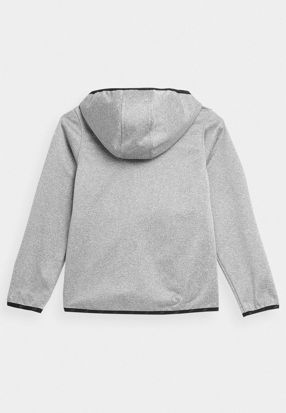 Kurtka Chłopięca 4F Jasny Szary Softshell HJZ22-JSFM001-24M
