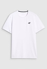 Koszulka Męska 4F T-shirt Treningowy Szybkoschnący Biały 4FWMM00TFTSM1830