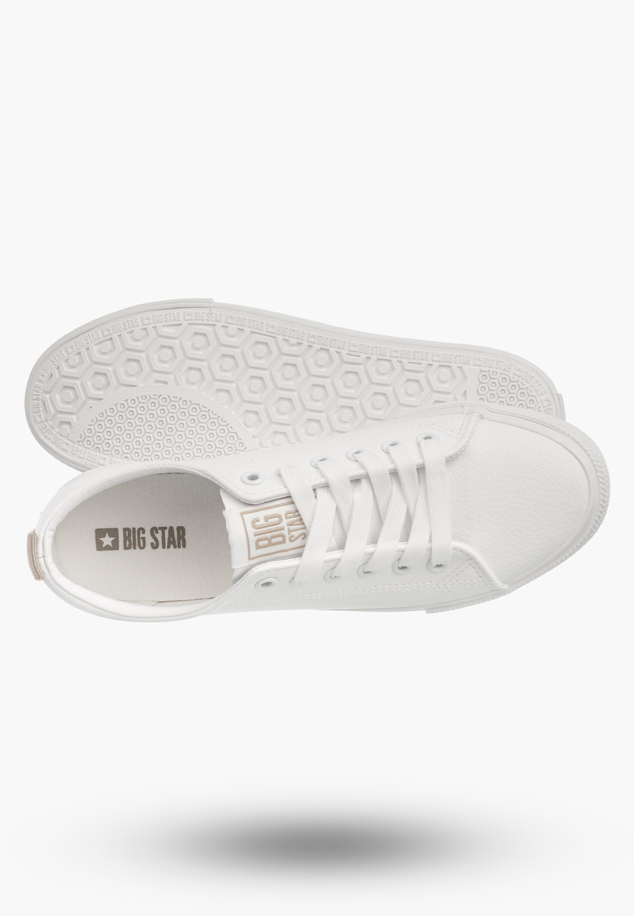 Trampki Damskie BIG STAR Sportowe Buty Niskie Białe TT274001