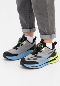 Sneakersy Dziecięce Buty Sportowe Z Pokrętłem Czarne/Szare APAWWA