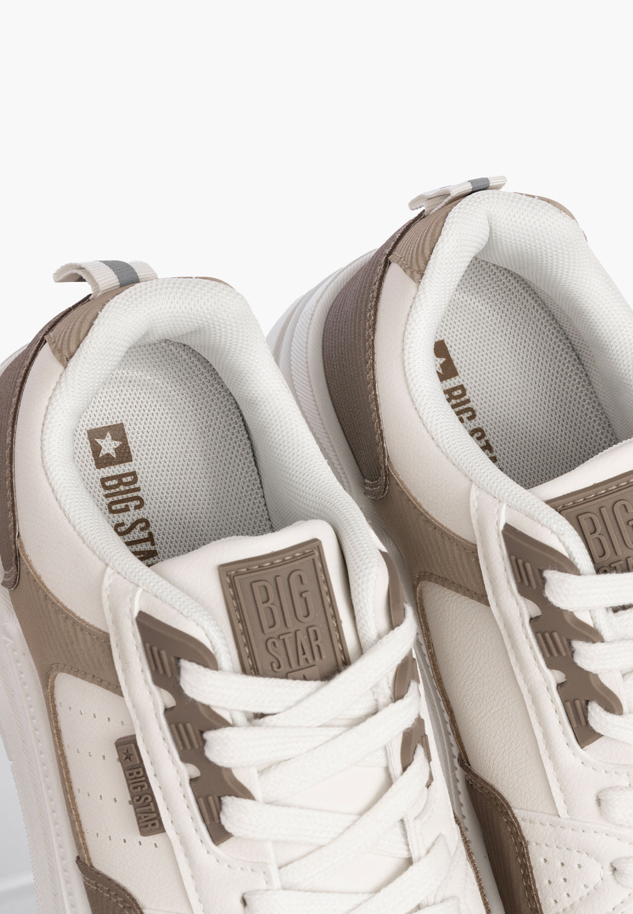 Sneakersy Damskie BIG STAR Buty Sportowe Beżowe OO274A151