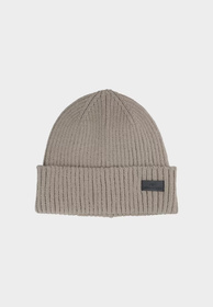 Czapka 4F Zimowa Męska Beanie Ciepła Sportowa Beżowa 4FAW23ACAPM317