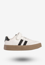 Sneakersy Dziecięce Ekoskóra Buty Sportowe Na Rzepy Białe Apawwa N1315R