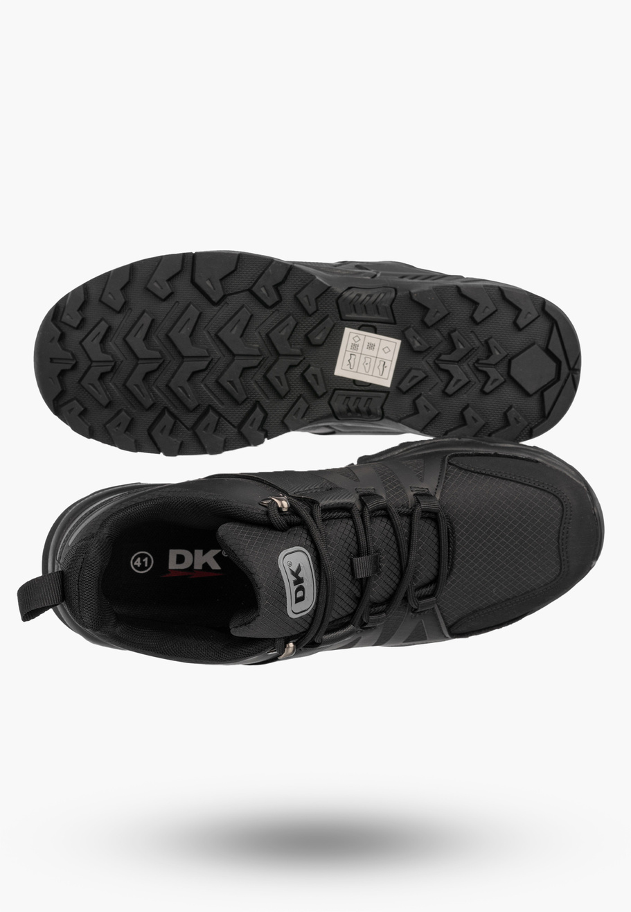 Sneakersy Męskie Buty Sportowe Niskie Półbuty Czarne DK FARAT