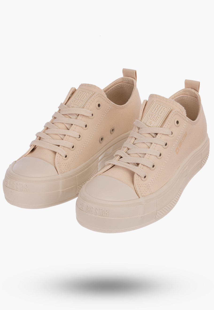 Trampki Big Star Beżowe Buty Damskie NN274854
