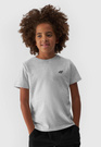 Koszulka 4F chłopięca szary t-shirt basic