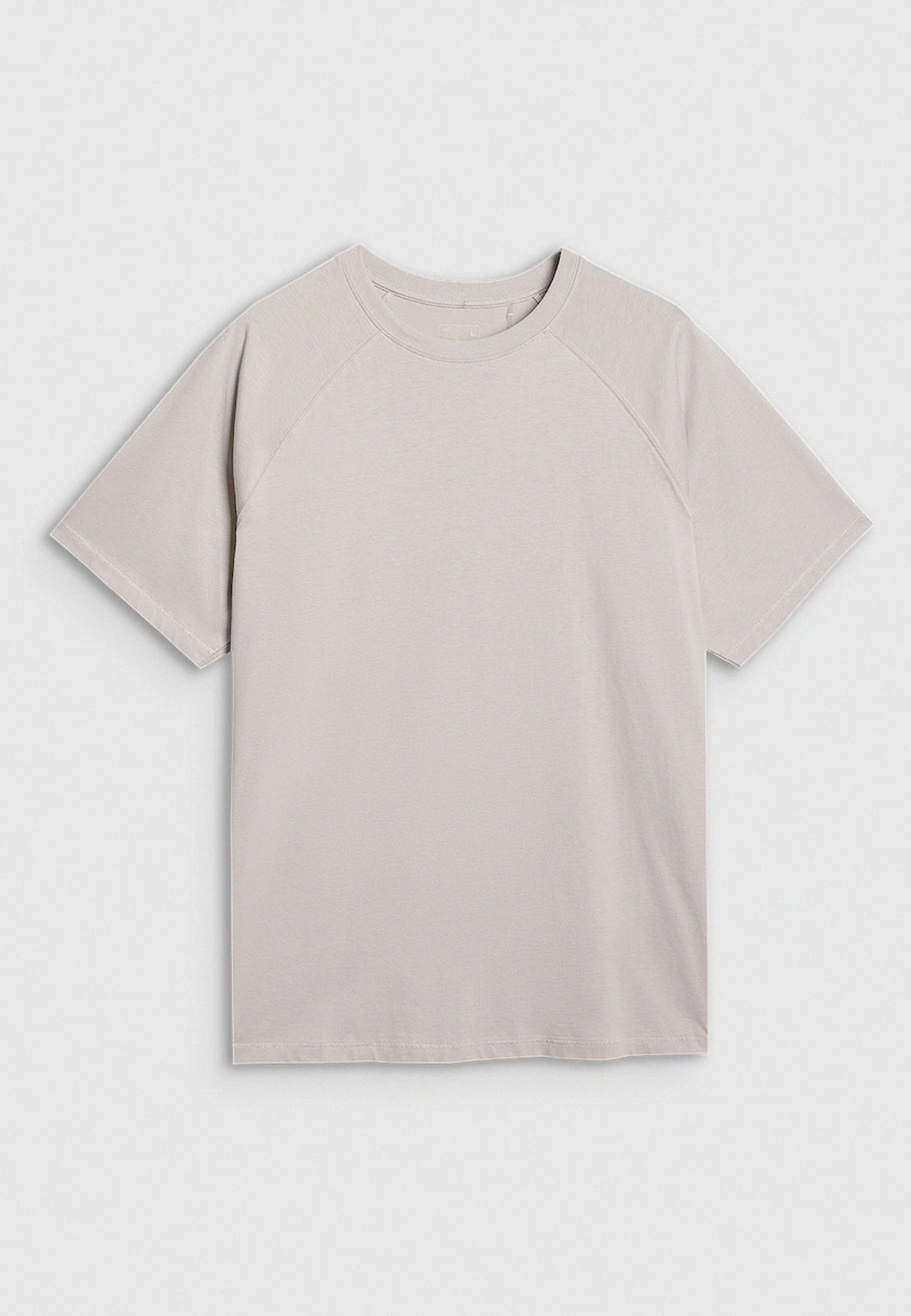Koszulka Męska 4F Sportowa Bawełniana Oversize T-Shirt Casual Basic Szary 4FWAW25TTSHM2360