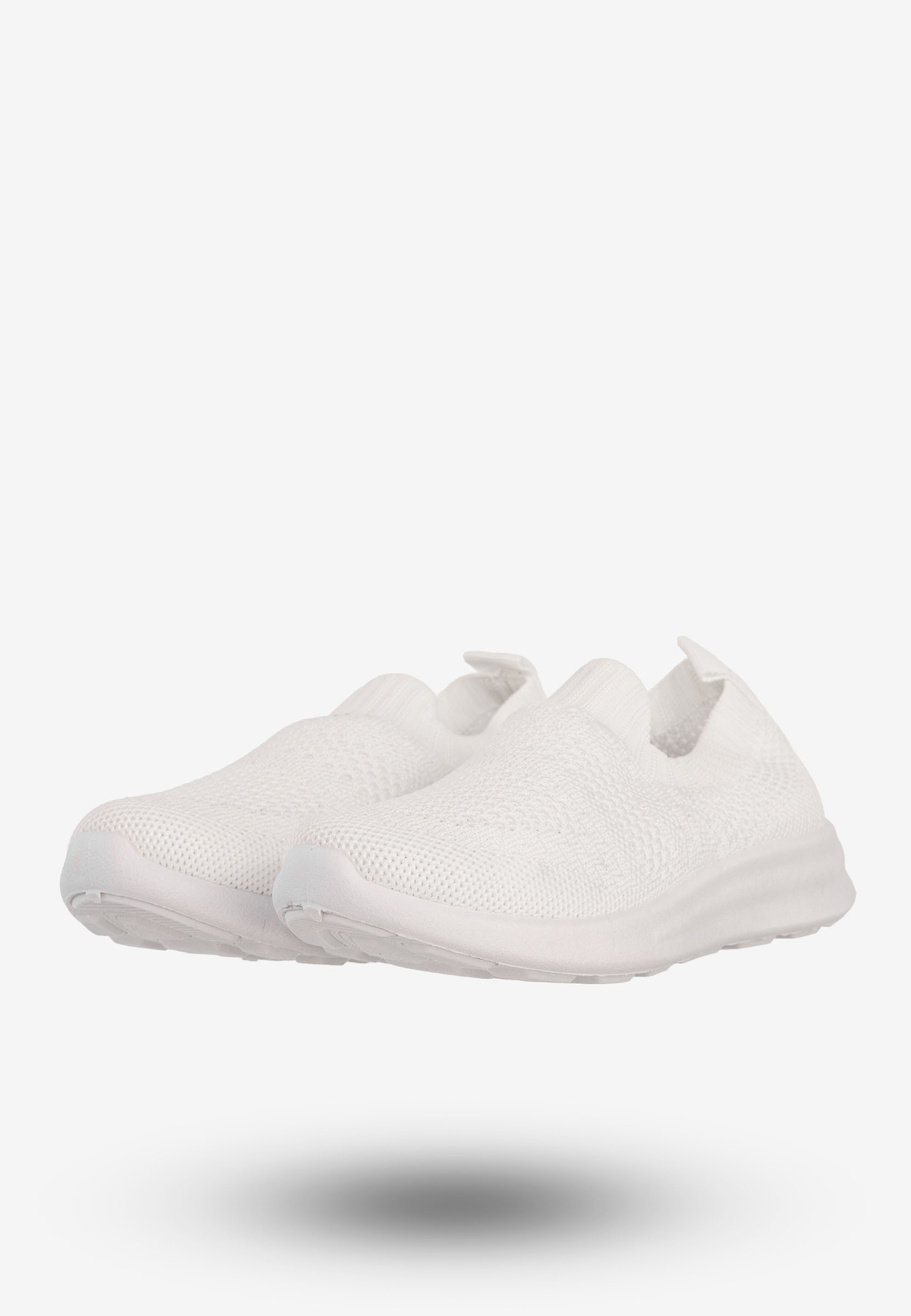 Sneakersy Dziecięce Wsuwane Buty Sportowe Białe Apawwa Z515
