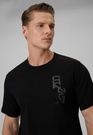 Koszulka T-shirt Męska 4F Sportowa Bawełniana z Nadrukiem Czarna 4FWSS26TTSHM2665