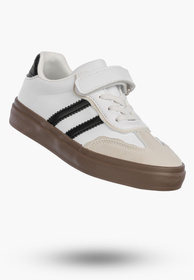 Buty Dziecięce Trampki Sneakersy na Rzepy Szare R1444P