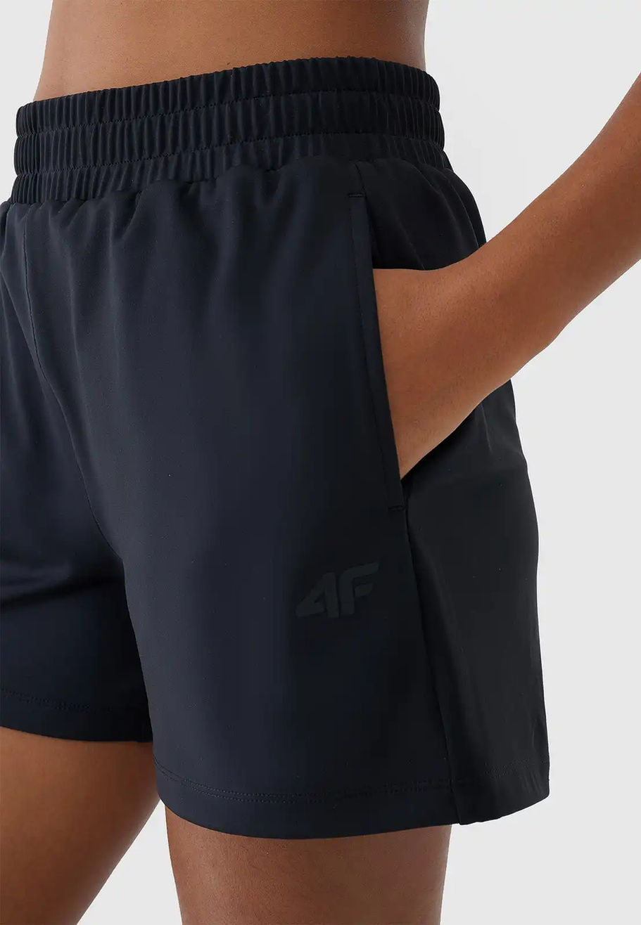 Spodenki Damskie 4F Treningowe Sportowe Szybkoschnące Szorty Czarne 4FWSS26TFSHF1316