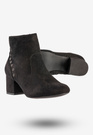 Botki Damskie Zimowe Buty Na Klocku Goodin Czarne GD-BM-79