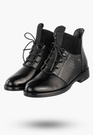 Trzewiki Damskie Buty Na Zamek Ocieplane Botki Zimowe Czarne Potocki 25-12688BK