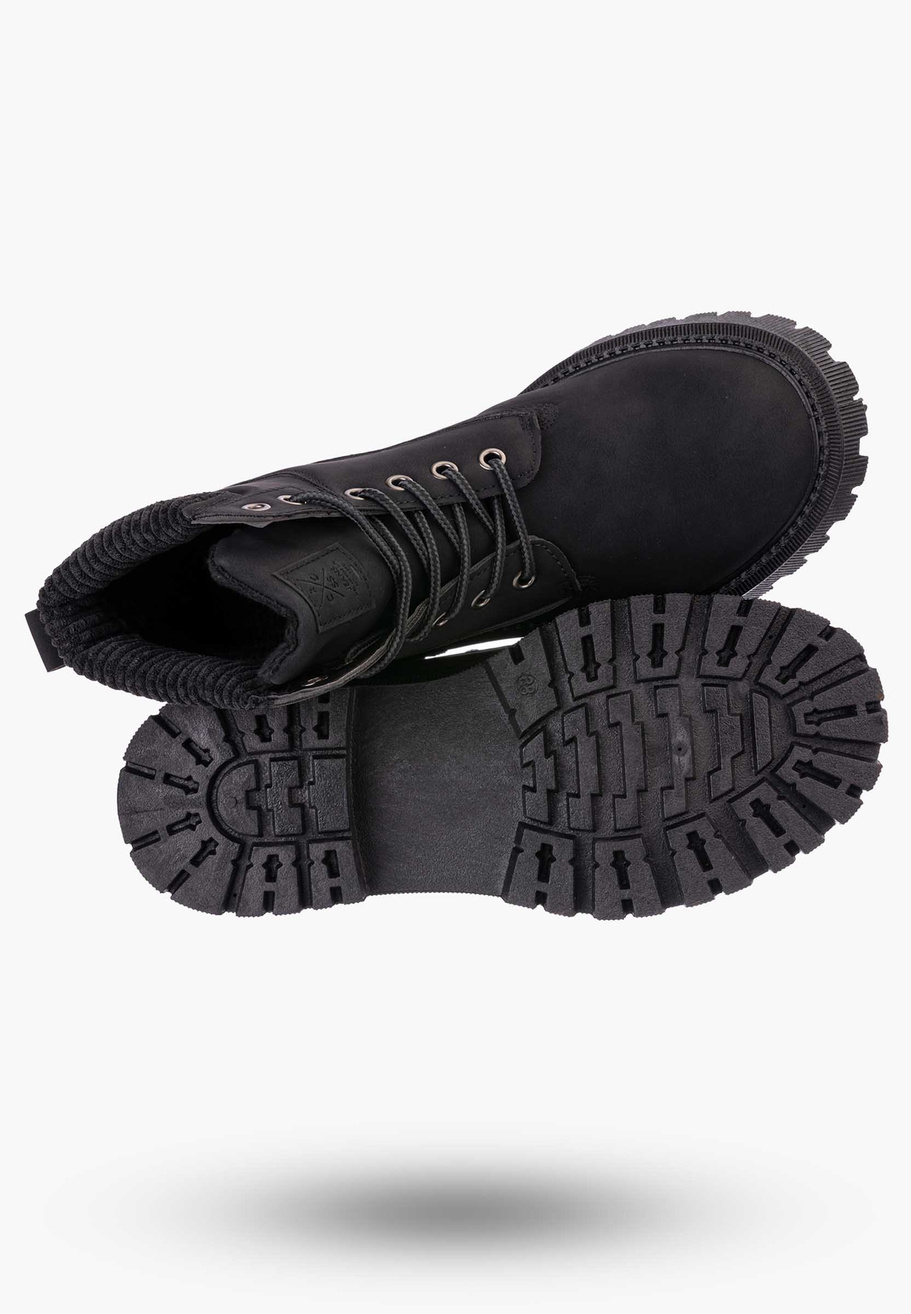 Buty Damskie Trapery Czarne Cross Jeans