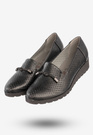 Półbuty Damskie Ekoskóra Buty Eleganckie Jezzi Czarne RMR1628-13