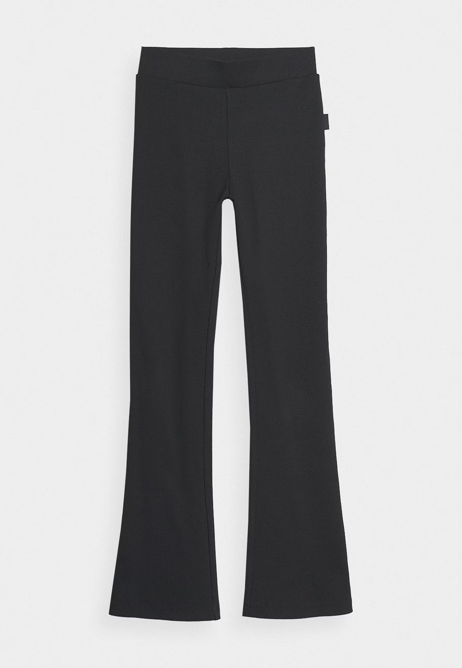 Legginsy Dziewczęce Spodnie 4F Dzianinowe Czarne 4FJWAW24TTIGF171