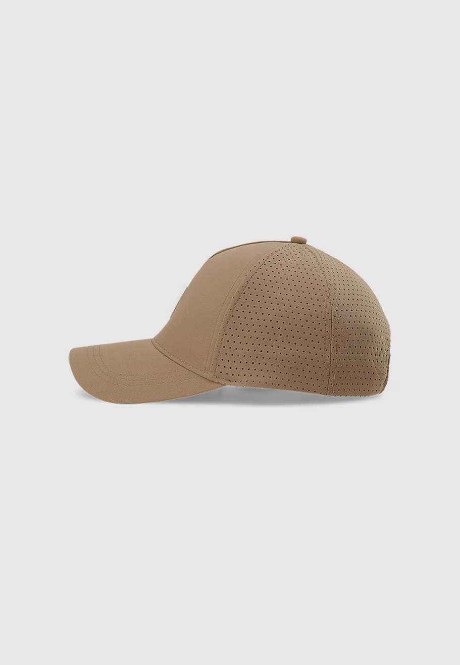 Czapka z daszkiem 4F Uniseks Sportowa Kaszkietówka Strapback Beżowa 4FWSS25ACABU372