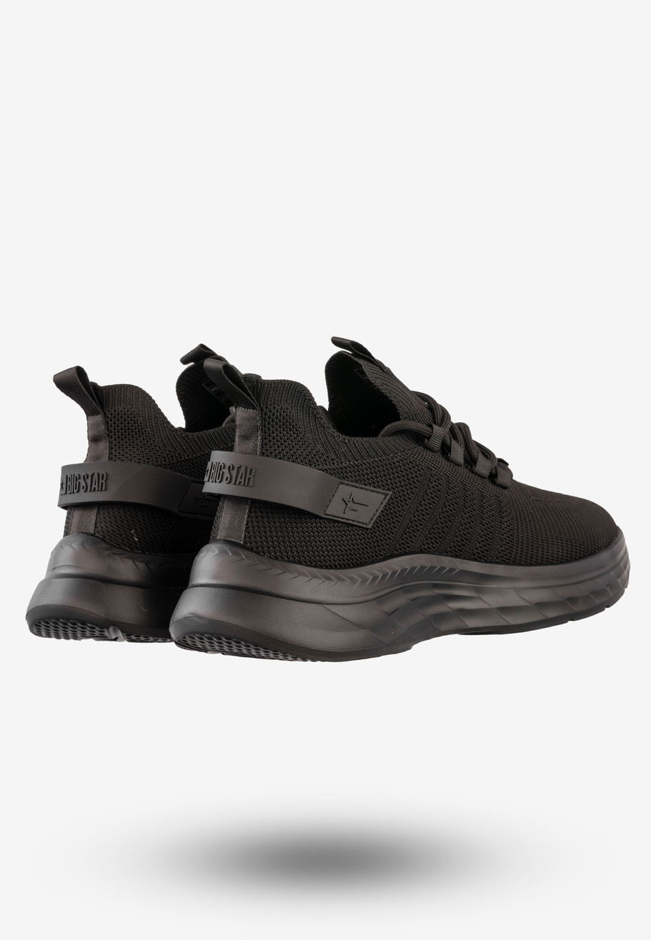 Sneakersy Męskie Buty Sportowe Wsuwane BIG STAR Czarne RR174267