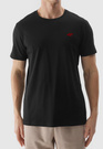 Koszulka Męska 4F Czarny Sportowy T-shirt Regular 4FWSS24TTSHM1887