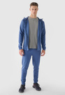 Bluza Męska 4F Rozpinana Sportowa Treningowa Niebieska 4FWAW24TFSWM405