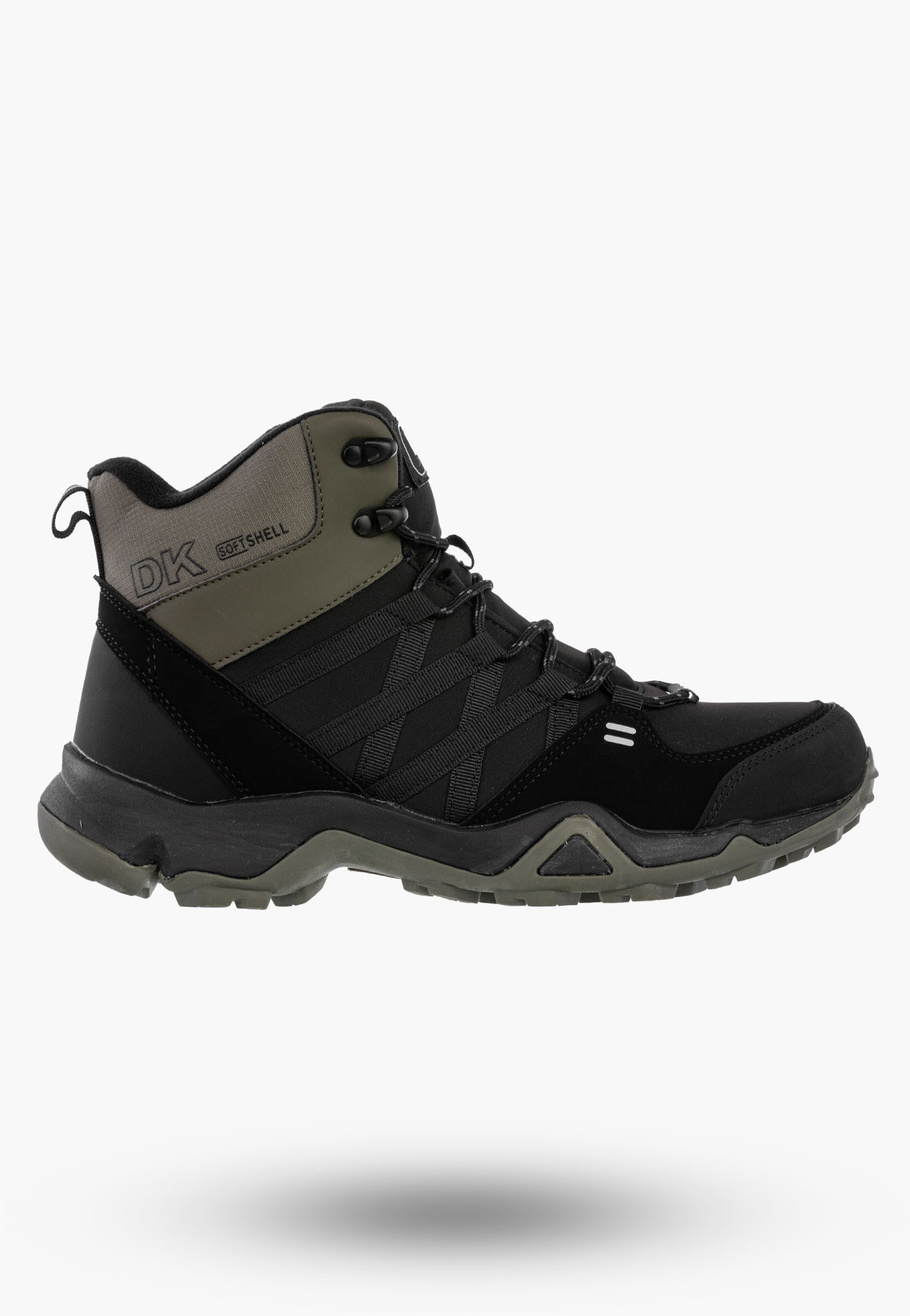 Buty Męskie Trekkingowe Sportowe SoftShell Wysokie Khaki DK VB17782