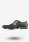 Półbuty Wizytowe Męskie Ekoskóra Buty Eleganckie Granatowe Goodin GD-LJ-930