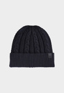 Czapka Damska Sportowa 4F Zimowa Beanie Prążkowana z Wiskozą Czarna 4FWAW24ACAPF457