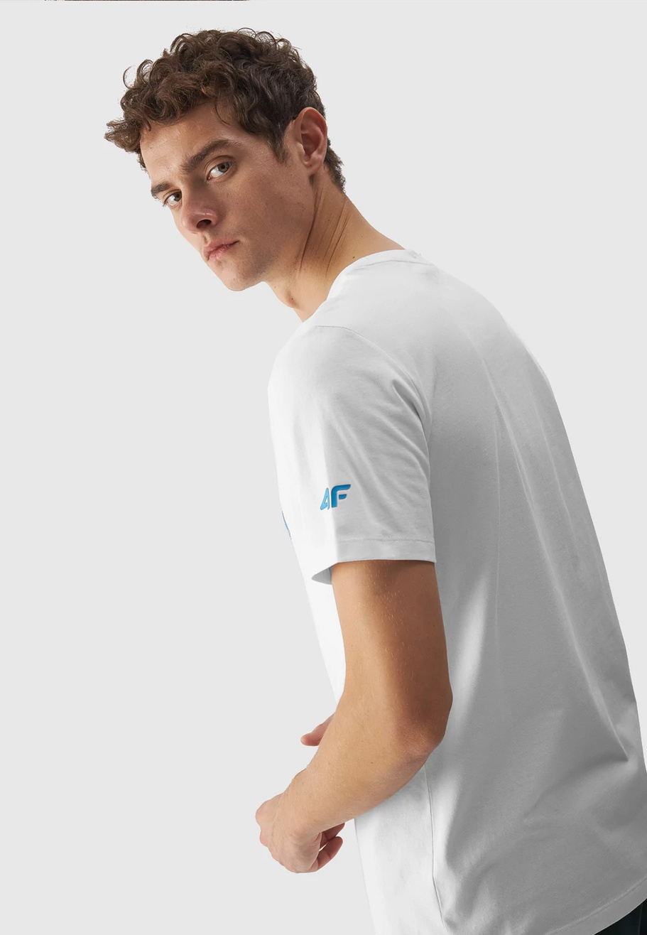 Koszulka Męska 4F T-shirt Biały Logo