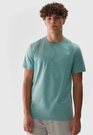 Koszulka Męska 4F Sportowy T-shirt Miętowy Regular TTSHM1155