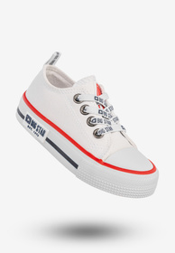 Trampki Dziecięce BIG STAR Buty Wsuwane Białe KK374068